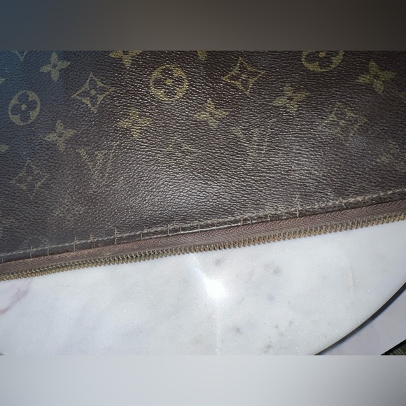 PROJECT PIECE Vintage Louis Vuitton Document Bag - Dark Brown Monogram - Picture 6 of 16